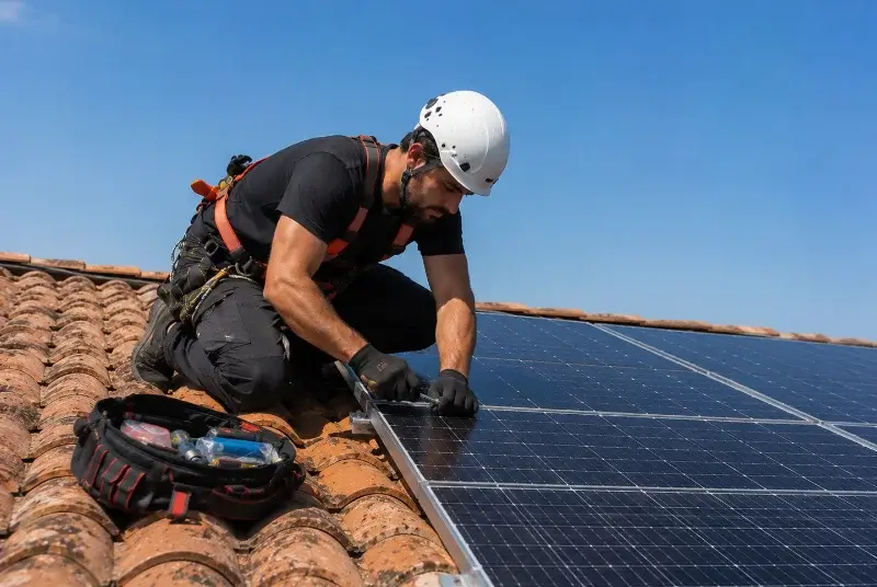 Maintenance et monitoring de panneaux solaires à Vaugneray