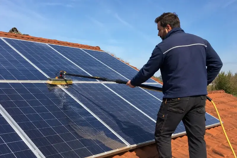 Nettoyage et entretien de panneaux solaires à Vaugneray